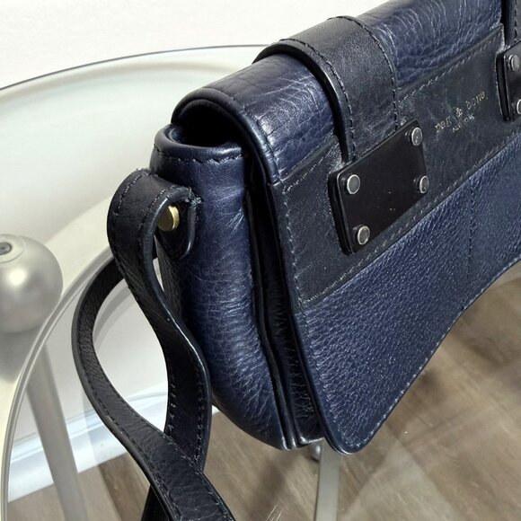 Rag & Bone mini pilot crossbody bag blue leather - Picture 10 of 14